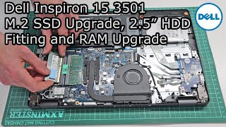 Dell Inspiron 15 3501  M2 SSD Upgrade 25quot HDD Fitting and RAM Upgrade Guide [upl. by Saltsman]