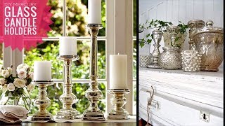 3 Easy Steps To Create Beautiful Mercury Glass Candle Holders [upl. by Nwotna460]