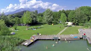 Kärnten  Camping am Turnersee  Luftaufnahmen Seecamping Breznik Österreich [upl. by Arihaj]