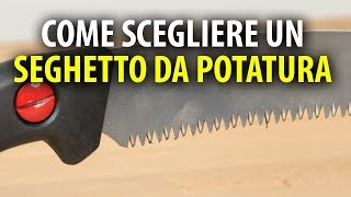 COME SCEGLIERE UN SEGHETTO DA POTATURA [upl. by Peale]