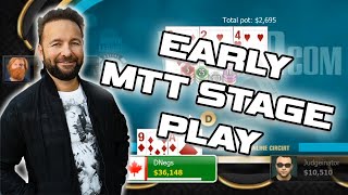 EARLY STAGE STRATEGY 6Max Poker Tournament with Daniel Negreanu [upl. by Christoph87]