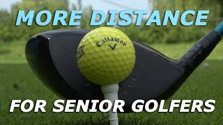 More DRIVER DISTANCE for senior golfers  Easy golf tip [upl. by Ardnauq696]