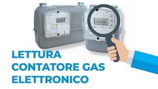 Lettura contatore gas elettronico [upl. by Aeneg]