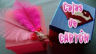 Cómo hacer cajas de cartón│CandyBu [upl. by Gnuoy]