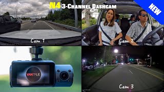 Vantrue N4 3Channel Dashcam Review  The Worlds First 3 HD Camera System [upl. by Sweet313]