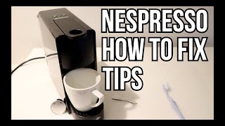 NESPRESSO HOW TO FIX No Coffee Flow Troubleshooting Maintenance [upl. by Hgeilhsa895]