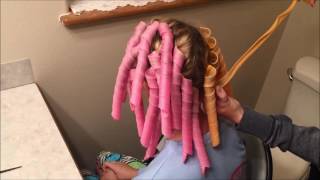 Spiral Hair Curlers Tutorial  Tangled Trends [upl. by Je]