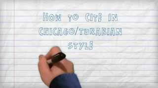 Citing  How to Cite in ChicagoTurabian Style A Three Minute Tutorial [upl. by Kilk]