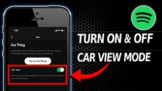 How to Turn ONOFF Car Mode on Spotify [upl. by Sofia]