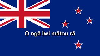 National Anthems New Zealand Aotearoa  Short version  Lyrics  Translation [upl. by Lindly]