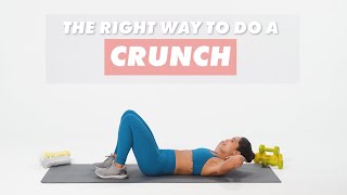 How To Do Crunches  The Right Way  WellGood [upl. by Lemieux]