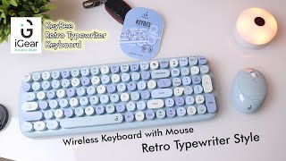 🔥🔥Retro Typewriter Inspired Wireless Keyboard with Mouse  iGear KeeBee Best Keybaord ampMouse 2021 [upl. by Allisan202]