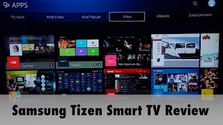 Samsung 2016 Tizen Smart TV System Review [upl. by Arriat]