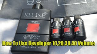 Keune Developer Using Method For All Types Of Hairs10203040 Volume [upl. by Otreblanauj]