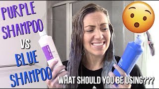 PURPLE VS BLUE SHAMPOO  FANOLA PRODUCT REVIEW [upl. by Reteip]