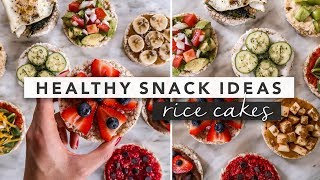 Easy Healthy Snack Recipes to To Try Today with Rice Cakes  by Erin Elizabeth [upl. by Cohlier]