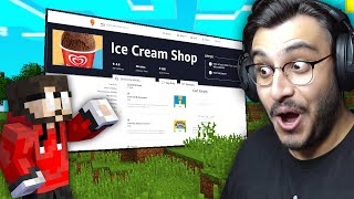 I ORDERED REAL ICE CREAM FROM MINECRAFT [upl. by Aleen]