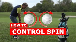 HOW TO CONTROL the SPIN of the GOLF BALL  create backspin or topspin [upl. by Rdnaskela132]