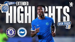 Chelsea 43 Brighton  Extended Highlights  Chelsea FC USA Tour 2023 [upl. by Eudoxia]