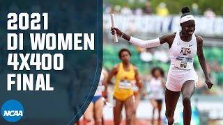 Womens 4x400 relay  2021 NCAA track and field championship [upl. by Navap]