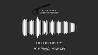 Ripping Paper  HQ Sound Effects [upl. by Ronacin584]