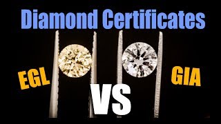 Diamond Certificates Explained  GIA vs EGL [upl. by Macleod]