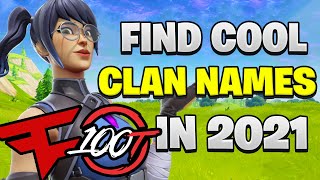 How to Find the BEST Clan Names in 2021 [upl. by Eelyr]