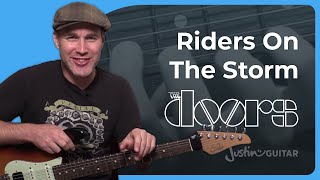 Riders On The Storm  The Doors  Guitar Lesson [upl. by Nehttam929]