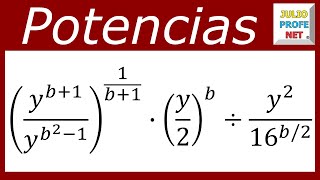 SIMPLIFICACIÓN DE EXPRESIONES CON POTENCIAS  Ejercicio 1 [upl. by Daas819]