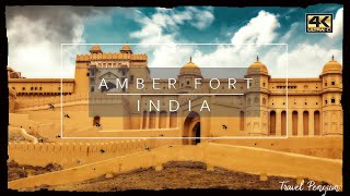 Jaipurs AMBER FORT ● India 【4K】 Cinematic Drone 2020 [upl. by Eissat286]