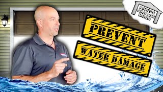 How To Prevent Water From Getting In Your Garage Door quotMikes Garage Doorquot [upl. by Sucramal]