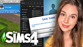 THIS will fix your Sims 4 CRASH amp recover your game lost game progress sims [upl. by Aivlis]