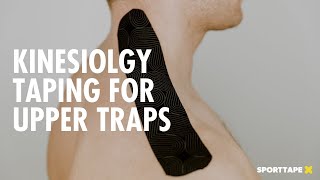 Kinesiology Taping for Upper Trapezius How To Tape Your Traps [upl. by Aruon348]