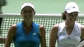 HingisKournikova vs HantuchovaSanchezVicario 2002 AO Highlights [upl. by Nodnal]