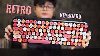 iGEAR KeyBee Retro Wireless Keyboard and Mouse Typewriter Inspired [upl. by Aicylla488]