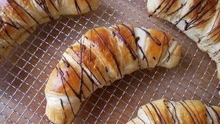 Schoko Croissants Selber Machen Rezept  Homemade Chocolate Croissants Recipe  ENG SUBS [upl. by Jerrold]