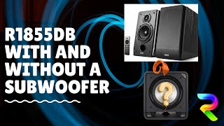 Edifier R1855DB with and without Subwoofer Compared [upl. by Elaine]