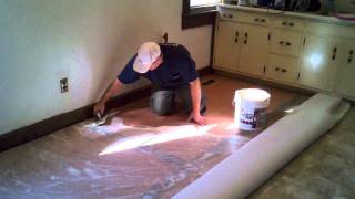 How to Cut In and Install A Vinyl Floor [upl. by Thom]