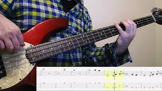 Radiohead  No Surprises Bass Cover with TAB [upl. by Whipple459]