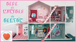 Casa de MUÑECAS de Carton DIY Cardboard doll house [upl. by Edd]