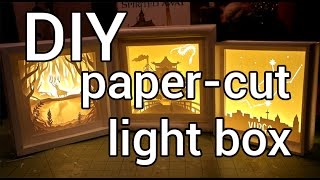 How to Make a Papercut Light Box  DIY [upl. by Akeirahs]