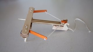 Make A Mini Wooden Ballista Catapult [upl. by Eanil]