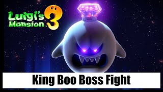 Luigis Mansion 3  King Boo Boss Fight Final Boss [upl. by Esemaj]