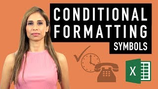 Excel Conditional Formatting with Symbols and Icons for better reports [upl. by Appolonia]