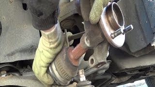 Front wheel bearing replacement  Removal and refitting step by step [upl. by Cardon]