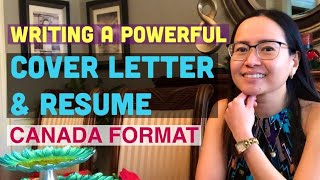 How to Write a Powerful Cover Letter amp Resume in 2021  Canada Format  Joy in Canada [upl. by Sondra275]