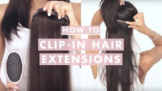 How to Clip In Luxy Hair Extensions [upl. by Eillo322]