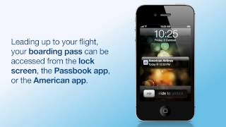 How to add your Mobile Boarding Pass to Passbook  American Airlines iPhone App iOS6 [upl. by Andri755]