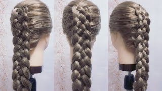 Trenza de 5 Cabos  Técnica Tradicional  How To 5 Strand Braid [upl. by Rellia]