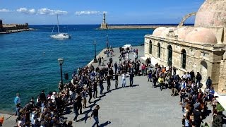 FlashMob  Chania  Dancing with a Cretan Heart  Apr 2014 [upl. by Henghold456]